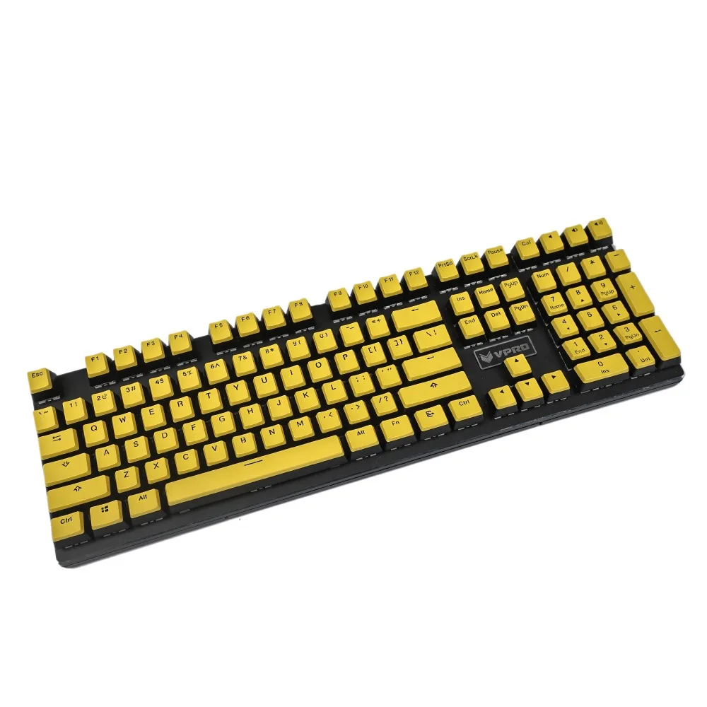 OEM профиль 108 клавиш ANSI 104 61 87 TKL PBT непрозрачные пудинг GK61 колпачки для