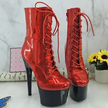 

Leecabe 7inch/17CM heels' High Heel platform closed toe Pole Dance boot