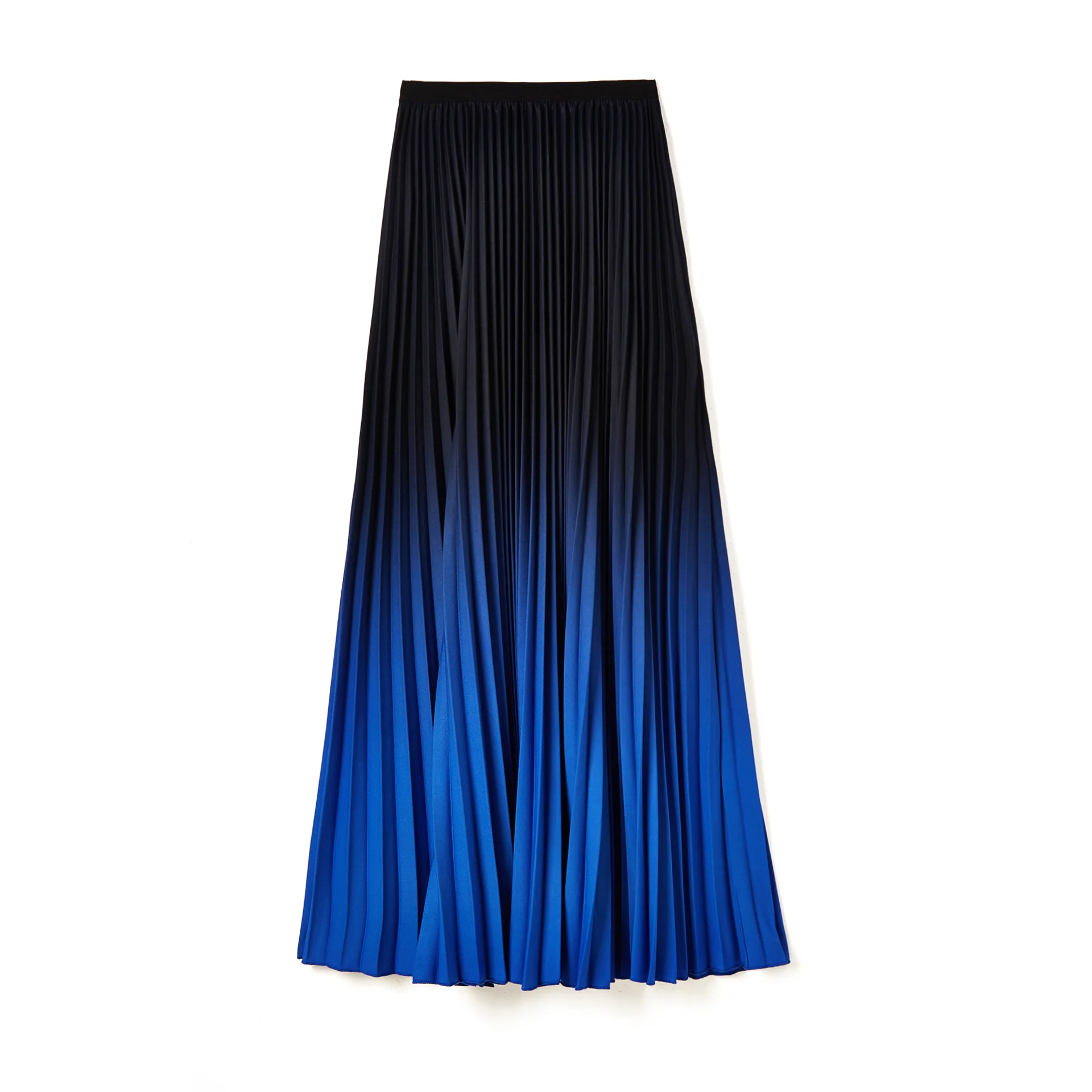 LANMREM Pleated skirt mid-long folded vintage skirt gradient color elastic waist pleated bottoms famale 2020 fashion new YJ726