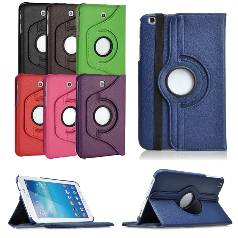 Новый чехол для Samsung Galaxy Tab 3 7 0 с поворотом на 360 градусов из искусственной кожи T210