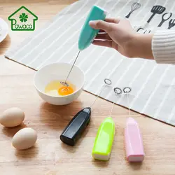 Электрический ручной вспениватель молока из нержавеющей стали венчик для яиц Кофеварка блендер Мини авто кухонный миксер инструмент