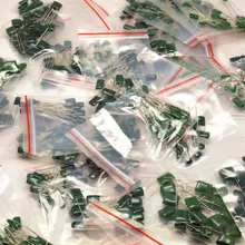 1000 В Майларовый пленочный конденсатор Ассорти Комплект 3A102J~ 3A103J 1nF~ 10nF 12 значение x 10 шт