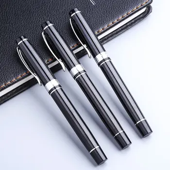 

Korean Metal Personalise Roller Ball Gel Pen Black Luxury Office Business Signature Stationery School Stationary Custom Logo Kit