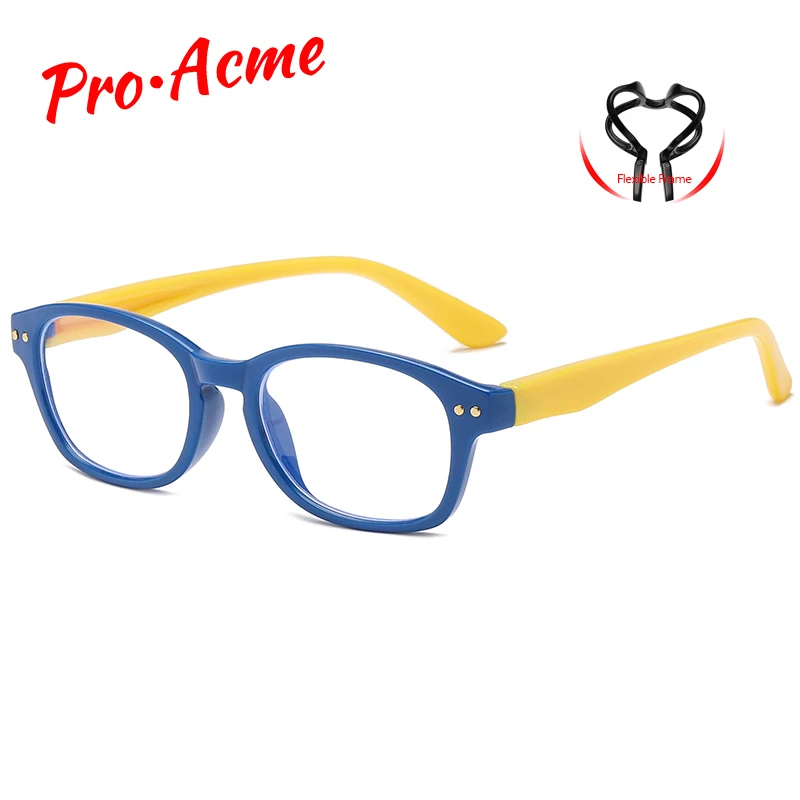 Pro Acme TR90 гибкий анти синий светильник очки для детей УФ защита