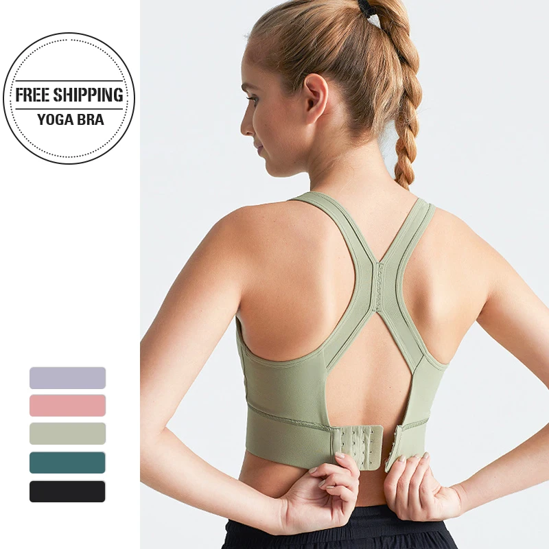 

Yoga Sports Bras Posture Corrector Lift Up Bra Women Cross Back Bra Breathable Underwear Shockproof Sport Fitness Vest Bra