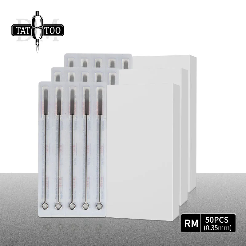 50pcs Round Magmum Tattoo Needles 5RM 7RM 9RM 11RM 15RM Disposable Stainless Steel Needle for Coil Machine |