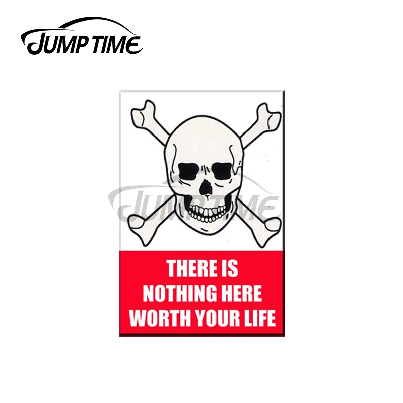 Jump Time 13X5.6Cm Niente Vale La Pena La Tua Vita Segno Adesivi Per Auto Fini Vinile Impermeabile Graffiti Decalcomanie Vinile Car Wrap Van Decor