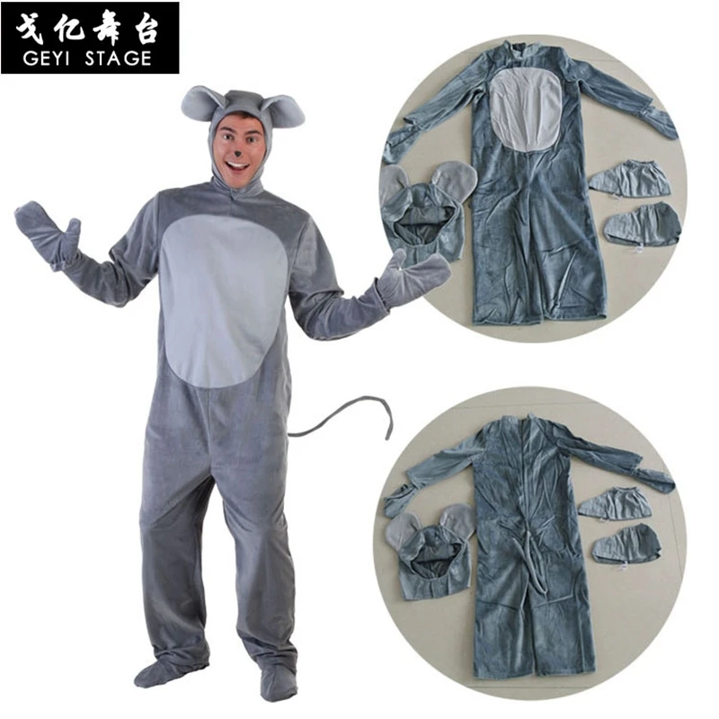 Animal Small Mouse Cosplay Costume Boy Girl Child Cartoon Pajama Gray Short Sleeve Funny Suit Halloween Carnival Jumpsuit Kids Animal Small Mouse Cosplay Costume Boy Girl Child Cartoon Pajama Gray Short Sleeve Funny Suit Halloween Carnival Jumpsuit Kids
