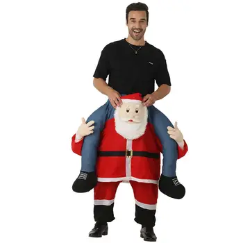 

Snailify Santa Piggyback Adult Costume Santa Claus Costumes Christmas Costume For Men Ride In Santa Cosplay