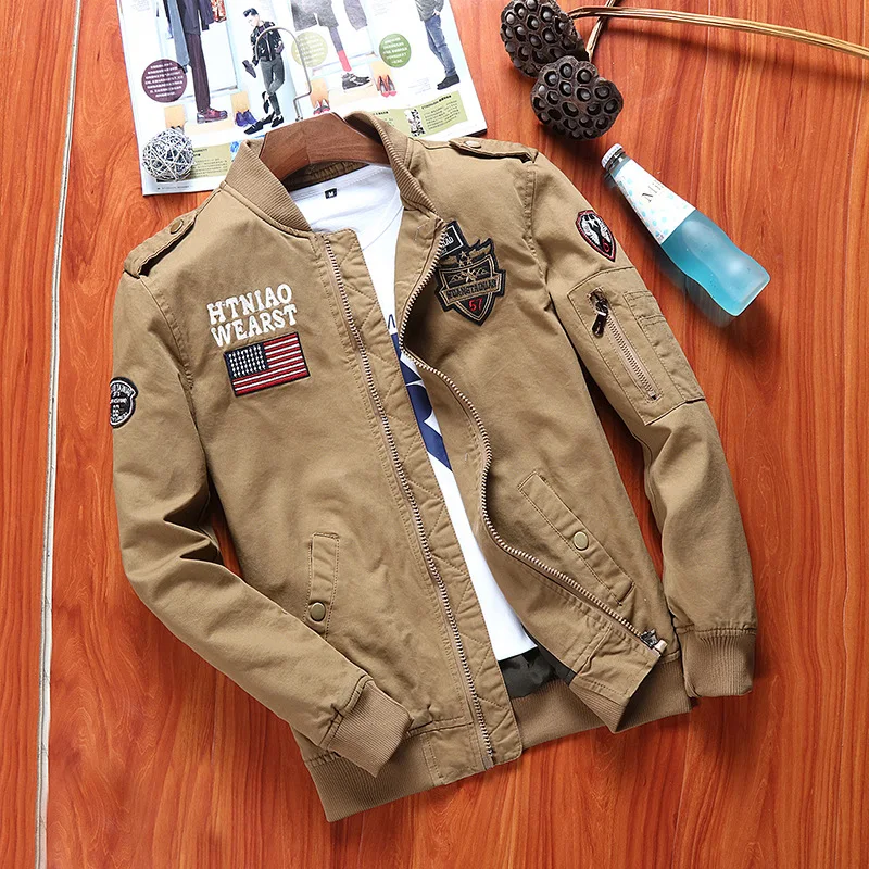 

Spring And Autumn Army Tooling Jacket Men's Korean-style Trend 2019 New Style Men'S Wear Air Force One Coat Casual Jacket Men's