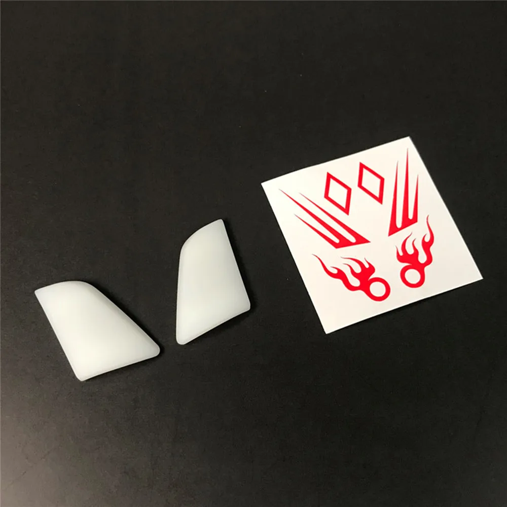 

Creative RC Car Body Spoiler with Flame Decals Front Spoiler Modification Kits for Tamiya Volvo FH16 750 1/14 RC Tractor Car