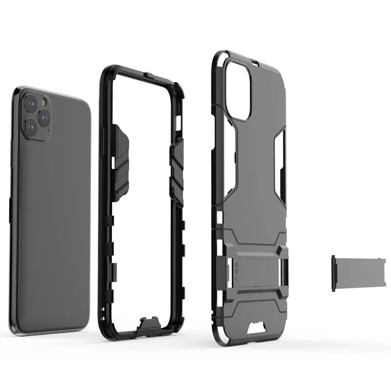 Чехол для iPhone 11 Pro, резиновый чехол-броня для робота, Жесткий Чехол из поликарбоната и ТПУ для задней панели телефона, защитный чехол для iPhone 11 Pro max