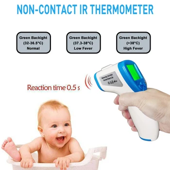

LC166 LCD Digital Handheld IR Temperature Gun Noncontact Laser Thermometer LCD Thermometer Digital Temperaturer