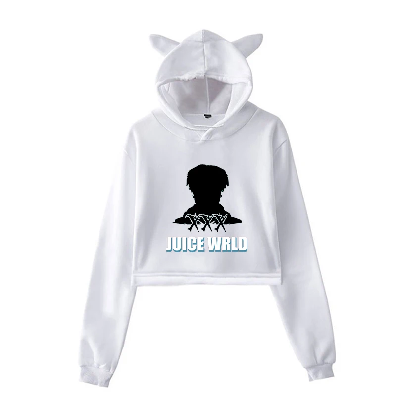 Juice Wrld/толстовки с круглым вырезом и длинным рукавом для женщин/мужчин; Осенняя уличная одежда с круглым вырезом для мальчиков и девочек; толстовки унисекс; пуловер с капюшоном и ушками