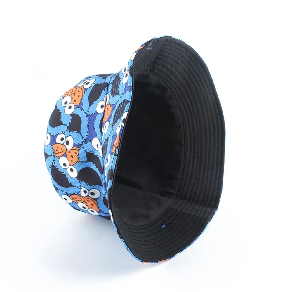 fisherman hat bucket hats Vintage Printed Fishing Hat Summer Fisherman Hat Reversible Cartoon Bucket Hats For Women Men