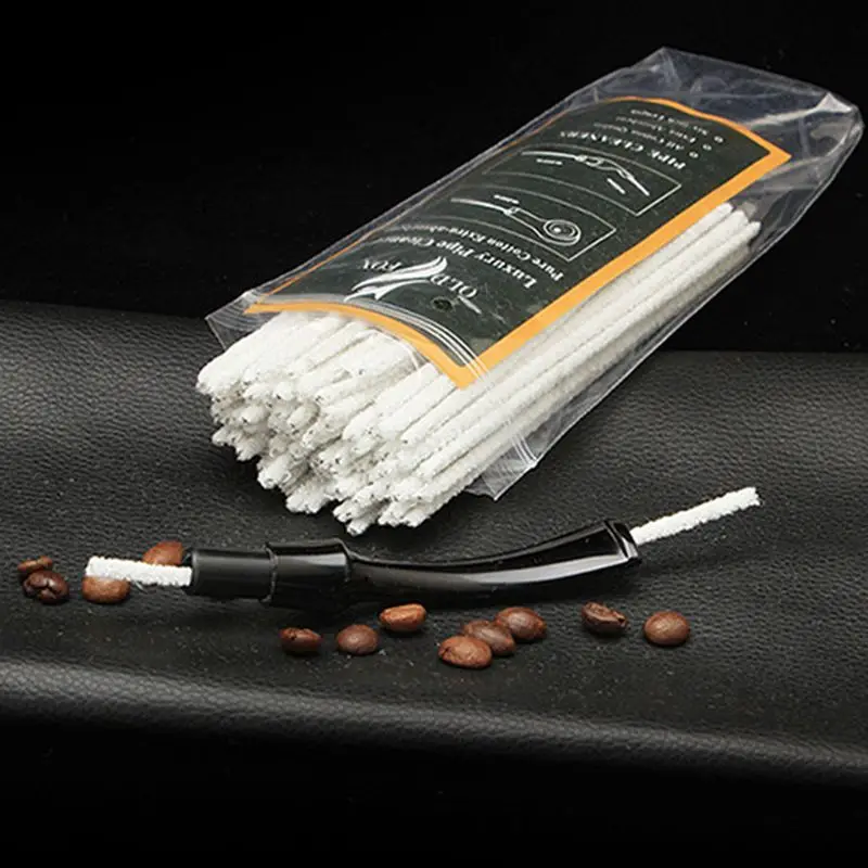 

100pcs Cotton Smoking Pipe Cleaners Smoke Tobacco Pipe Cleaning Tool White Cigarette Holder Accessories