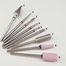 9kinds for chosen High quality 2018 New Product Carbide Nail and Electric Dental Lab Cutter ElectricNail drill kind file bu