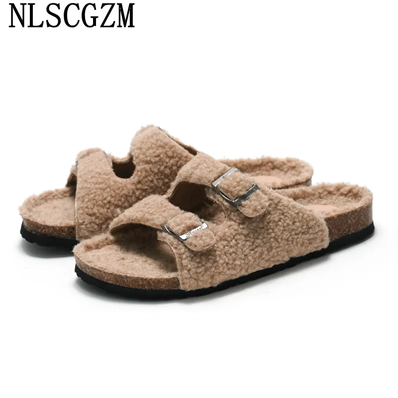 

Fur Slippers Women Fluffy Winter Slippers for Woman 2024 Ladies Slippers Flats Shoes Women Zapatillas De Estar Por Casa тапочки