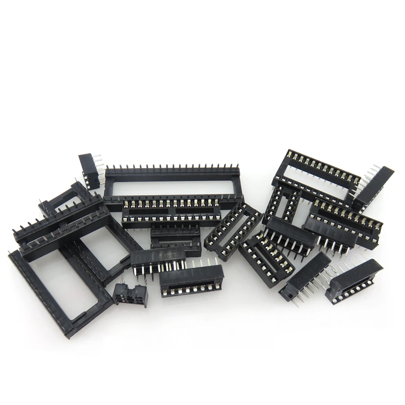 10PCS IC Sockel 6 8 14 16 18 20 24 28 32 40 Pin Stecker DIP Buchse DIP6 DIP8 DIP14 DIP16 DIP18 DIP20 DIP24 DIP28 DIP40 Pins – Detail 1