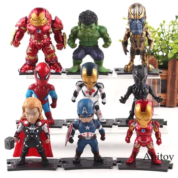 

Marvel Avengers Infinity War Action Figure Thanos Hulkbuster Captain America Spiderman Thor Iron Man Panther Toys