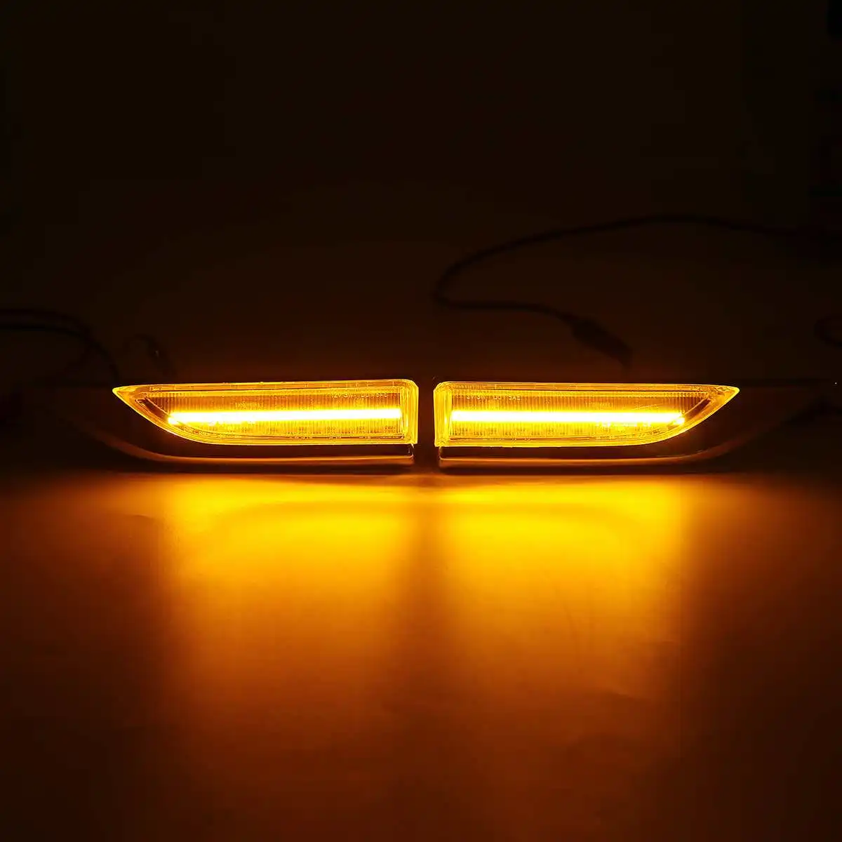 2 шт., динамические светодиодные, боковые, габаритные фонари 12 В, плавный указатель поворота, светильник, последовательная мигалка для VW Transporter T6 Multivan Caddy MK4