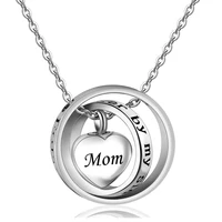 No Longer By My Side,Forever In My Heart Cremation Jewelry Stainless Steel Heart Urn Necklace Ashes For Human/Pet 1