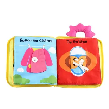 

Cute Cartoon 3D Infant Soft Cloth Book Early Cognitive Intelligence Development Quiet Books Educational Toy Children Gifts