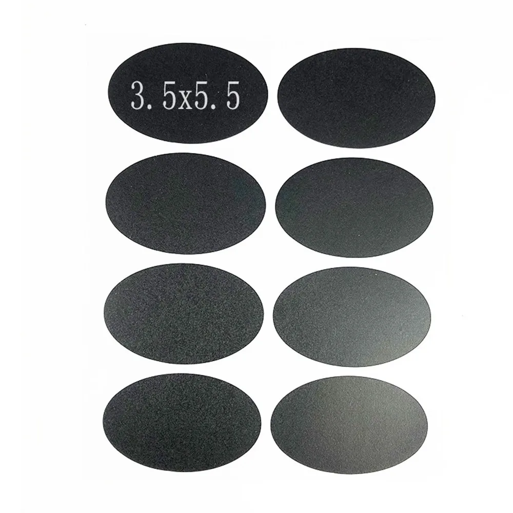 6 шт./партия эллипс наклейка бутылка для специй черная этикетка на доску s