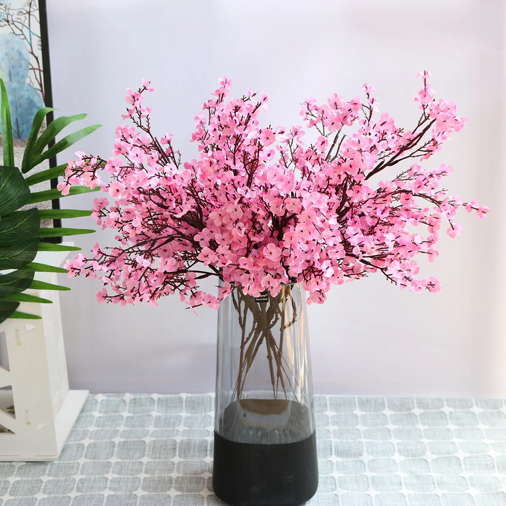 Wedding store DIY Home Decoration Cherry Blossom Artificial Flowers Gypsophila 
