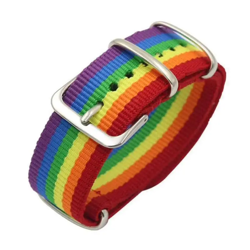 

Couples Rainbow Bracelet Women Girls Wristband Strap Adjustable Colorful Bracelets Holiday Valentine Gifts