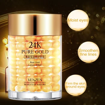 

24k Gold Eye Care Essence Moisturizing Firming Skin Anti-puffiness Dark Circles Eye Cream