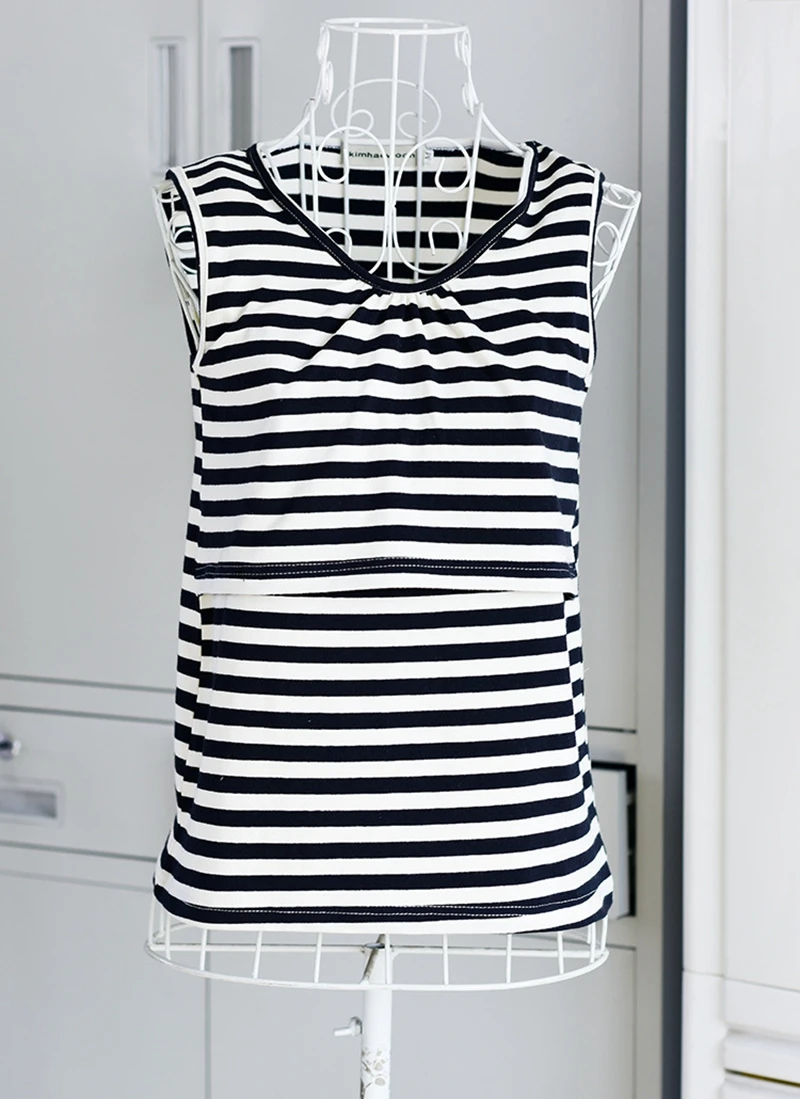 Maternity Nursing Tops Stripes Sleeveless Breastfeeding Tanks for Pregnant Women Summer Casual Camis Pregnancy Mother Shirts maternity tank tops,maternity tank top