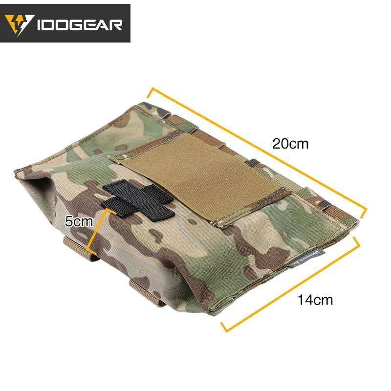 IDOGEAR Тактический медицинский мешочек Органайзер аптечка сумка MOLLE 9022B медицинское аварийное оборудование страйкбол охота 3548