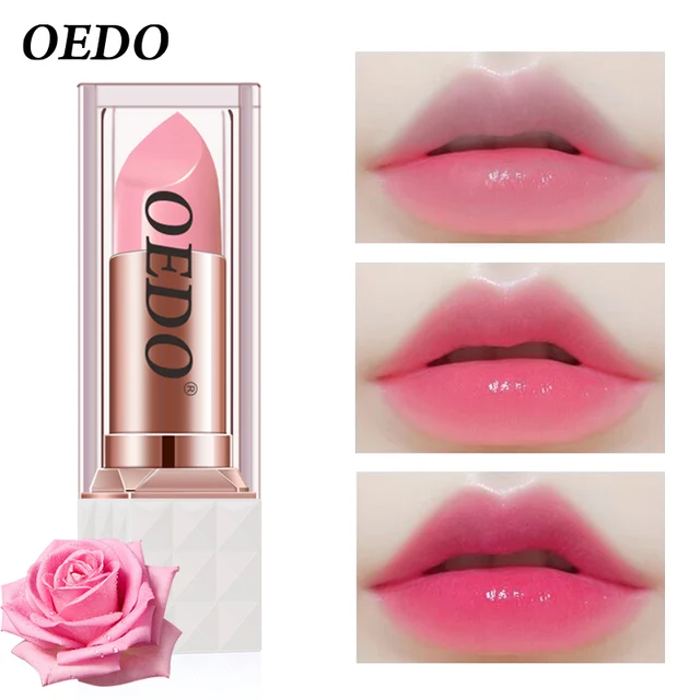 OEDO Rose Peptide Nourishing Colorful Lip Balm Anti Aging Antifreeze Anti chapped Makeup Care Repair Damaged