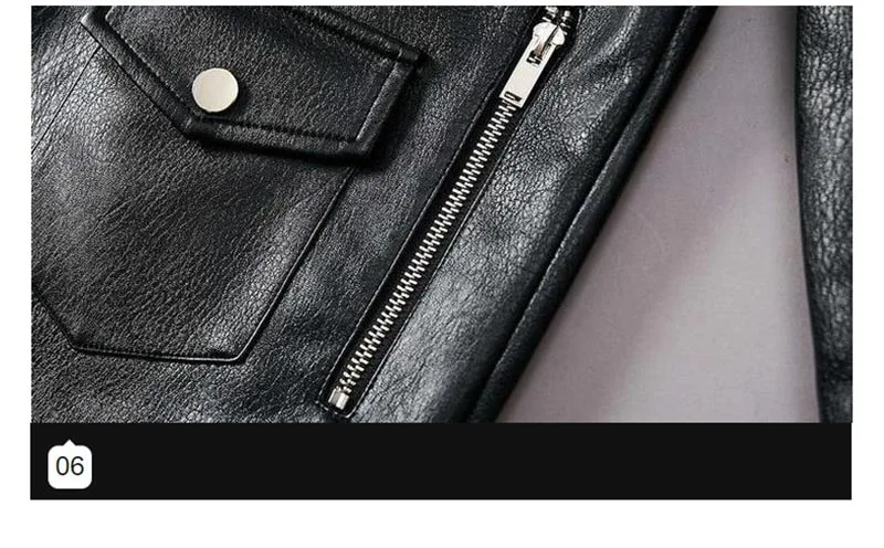 Men Fashion Punk Leather Jackets And Coats Skull Pattern Motorcycle Pu Faux Leather Jackets Outwear For Male Black (5)