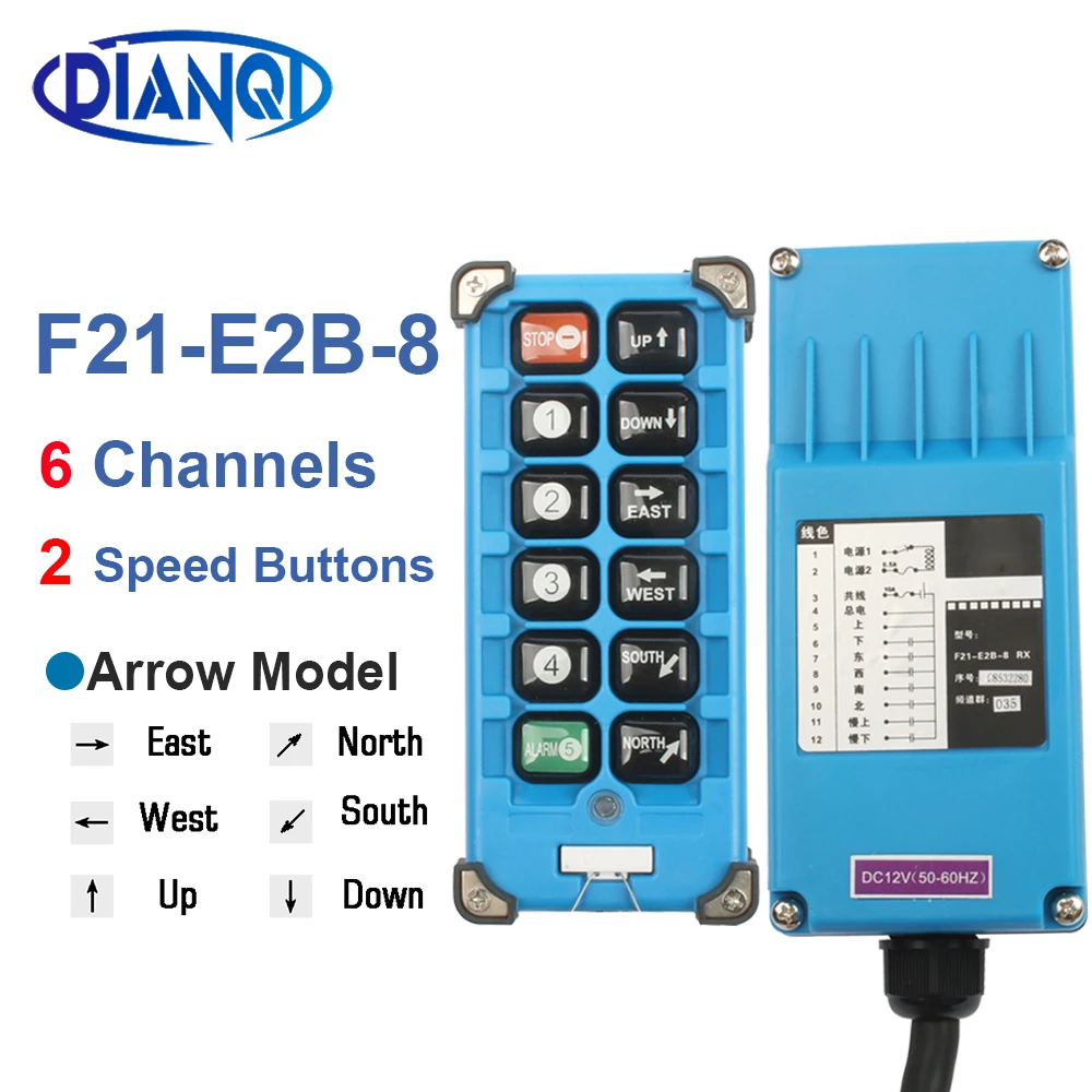 F21-E1B 2S E2B-2 AC 220V 110V 380V 36V DC 12V 24V Беспроводной промышленный пульт дистанционного управления Переключатели управление подъемного крана подъемный кран