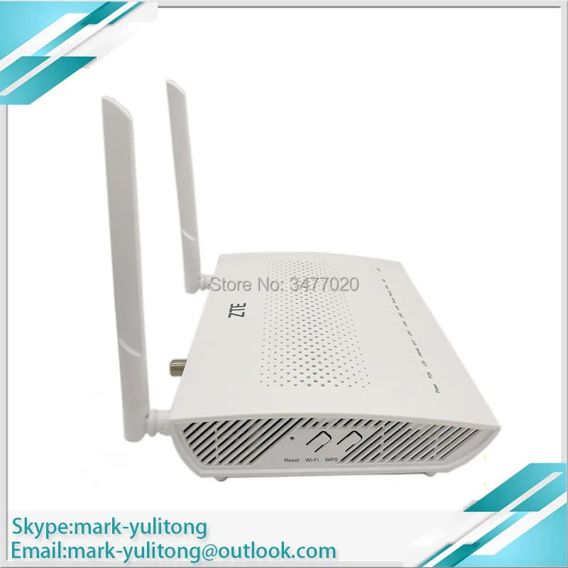 zte F668 4GE+ CATV+ 2 голосового порта+ wifi двойная антенна