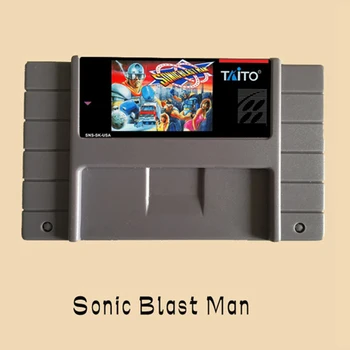 

Sonic Blast Man USA Version 16 bit Big Gray Game Card