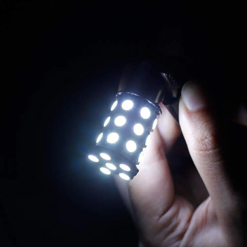 10 шт. Супер Белый 1156 27-SMD RV Кемпер трейлер СВЕТОДИОДНЫЙ внутренний Светильник лампы 1141 12V автомобильный рулевой тормоз светильник