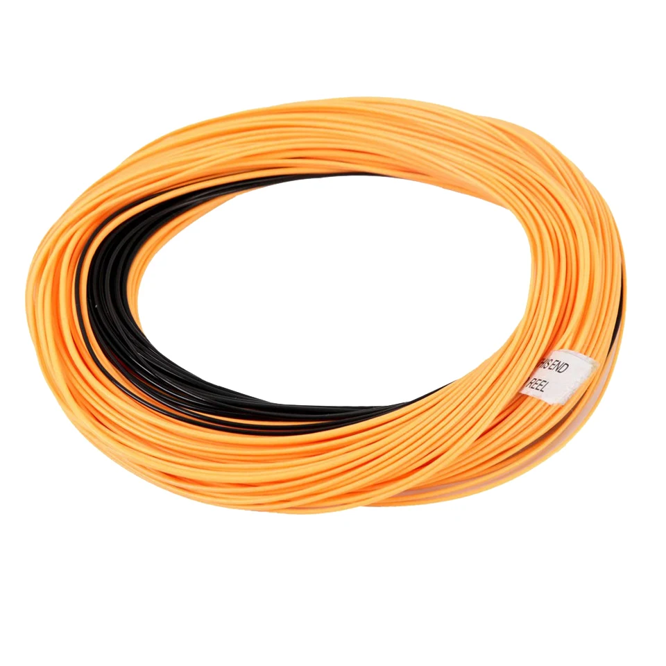 Orange Black Maximumcatch 100FT 4-8wt Вес вперед плавающая Летающая леска с Тонущим наконечником двойной Цвет Летающая леска - Цвет: Orange Black