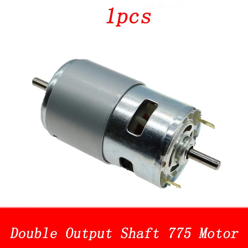 

1pcs Double Output Shaft 775 Motor Front Ball Bearing High Power Motors for Model Electric Drill 24V 13000RPM High-speed Engine