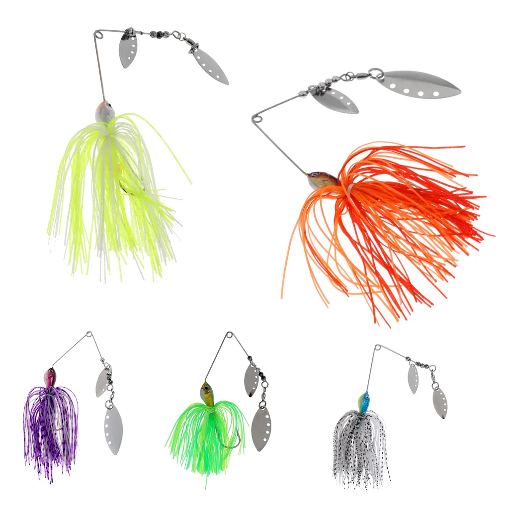 Metal Spinner Bait Fishing Lures Peche Trout Spoon  Spinnerbait Beard Scale Bass Pike Jig Tackle Hooks Sea Fishing Tackles Pesca
