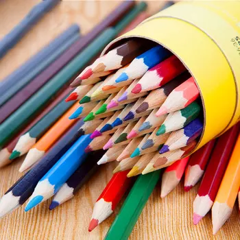 

Coloring Pencils For Artists School Supplies Wood Color Pencils 12/24 Colors Professional Drawing Coloring Colorful Lead Pencil