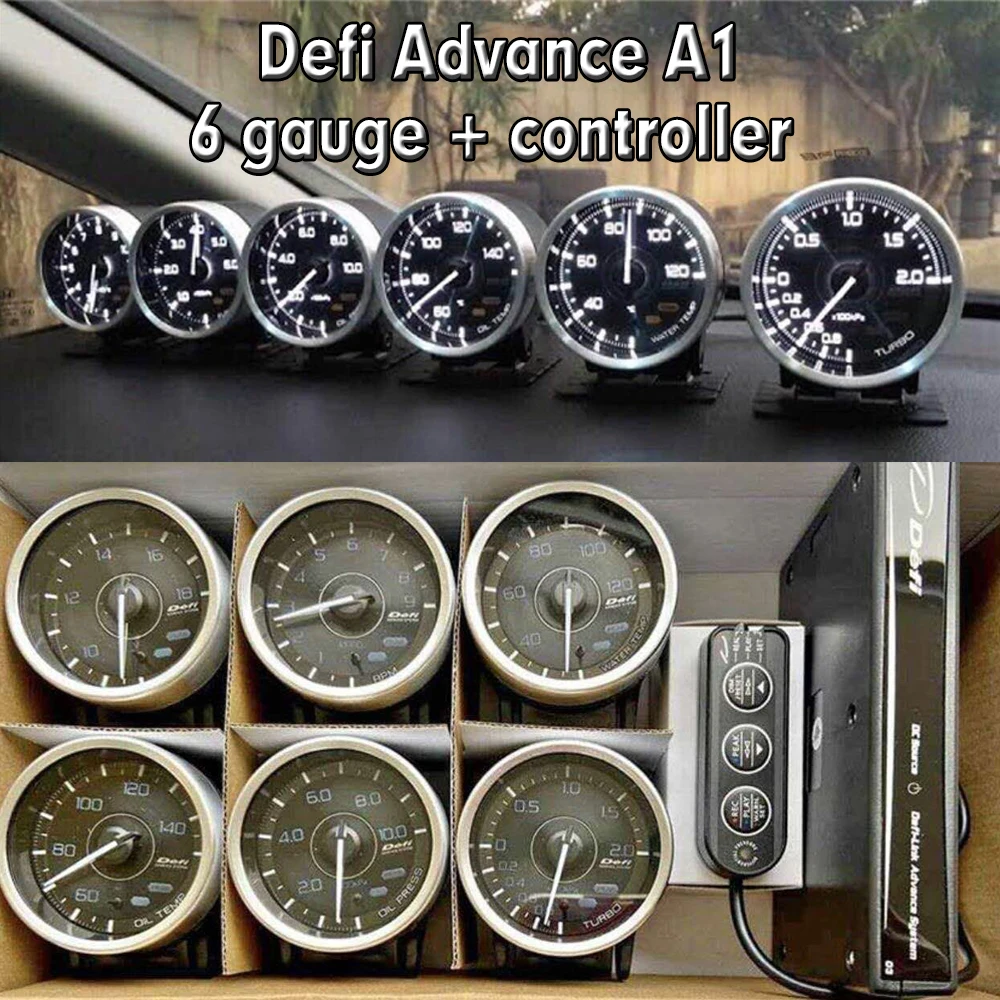 Defi advance a1-デイジーチェーン,自動インジケーター,水温,油圧 