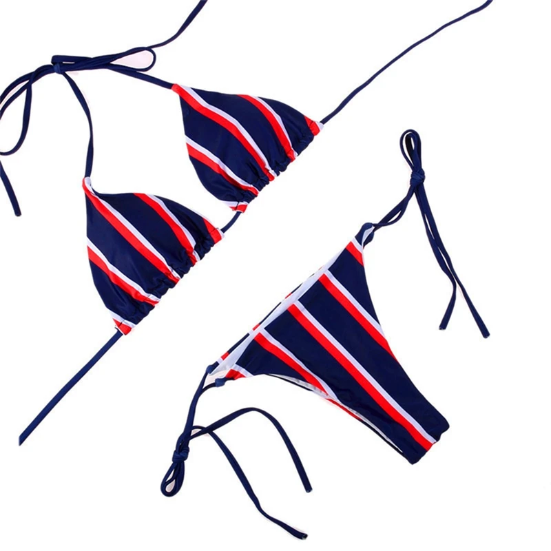 2020 Women Swimsuit Bikini Mujer Bathing Suit Mini Brazilian Bikini Push Up Swimwear Striped Feminino Biquini ????????? ??????? 2020 Women Swimsuit Bikini Mujer Bathing Suit Mini Brazilian Bikini Push Up Swimwear Striped Feminino Biquini ????????? ???????
