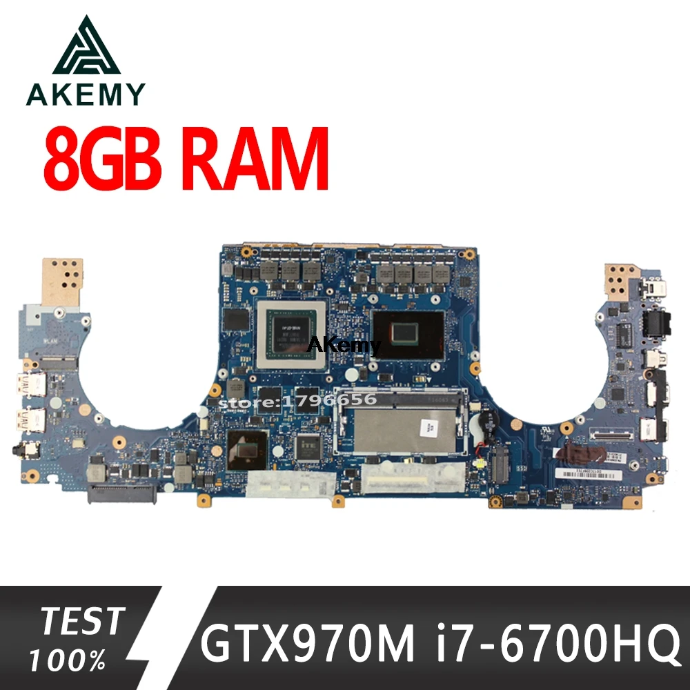 GL502VT материнская плата для ASUS ROG GL502VT материнская плата для ноутбука GTX970M-3GB i7-6700HQ 8 ГБ ОЗУ