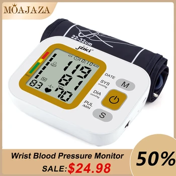 

RZ Digital Wrist Blood Pressure Monitor Pulse Rate Heart Beat Rate Meter Device Medical Equipment Tonometer BP Sphygmomanometer