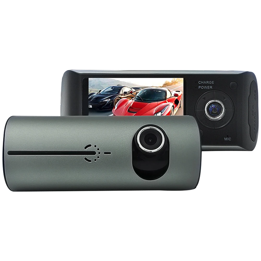 

2.7 Inches Car Camera Full HD Camera Recorder CarLog GPS Track HD Front Rear Double Recording Dashcam 170 Degree 5V R300