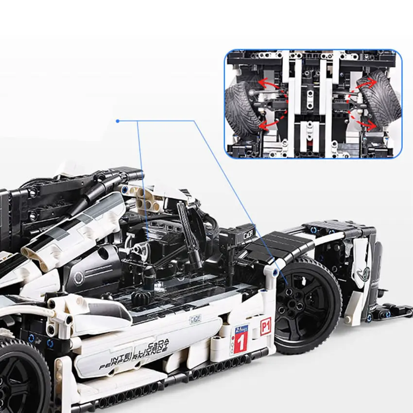 1586 шт. Le Mans гоночный автомобиль модель 48 см Строительные блоки Набор совместимые основные бренды технические серии игрушки блок автомобиль подарок для детей