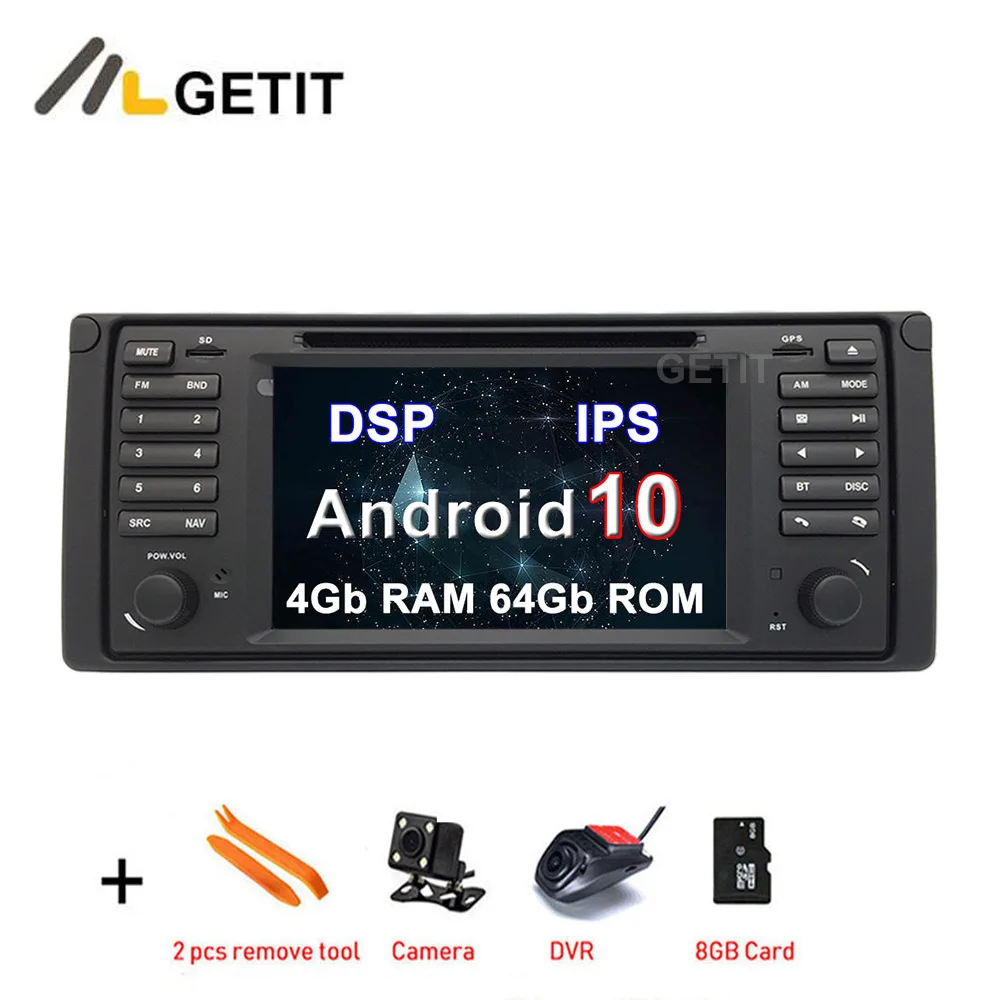 ROM DSP IPS Android 10 автомобильный DVD мультимедийный плеер для BMW E39 M5 автомобильное радио